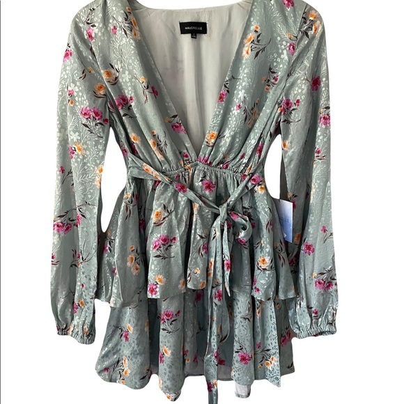 Majorelle Floral Berkshire Dress Size XS NWT - Picture 5 of 9